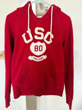 USC Campus Crew Red Varsity Hoodie - Size S